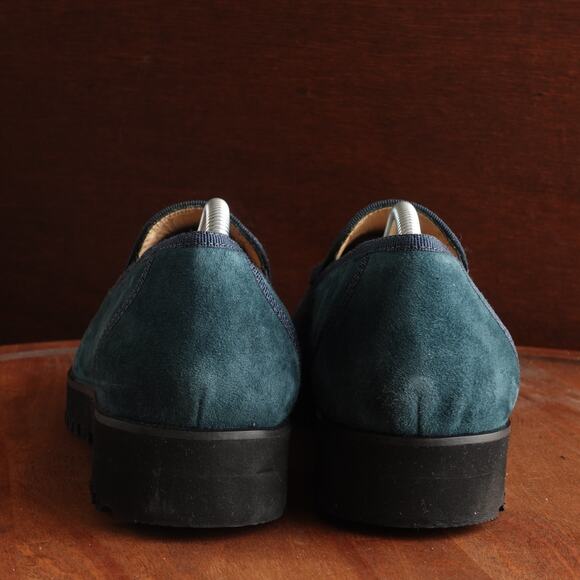 Ron White Loafers Womens Size EU 41 US 10 Turquoise Slip On Comfort Shoes Italy - Picture 6 of 13